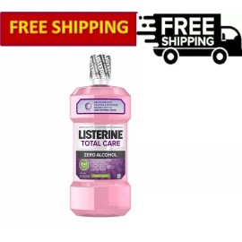 Listerine Total Care Alcohol-Free Anticavity Mouthwash, Fresh Mint Flavor, 1 L