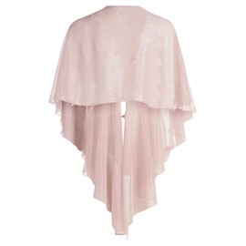 Vera Mont Women's Glitter Cape, Rose / silver, Unit size