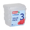 Décor 003051-004 Food Storage Container, 250 mL, Oblong, Pack of