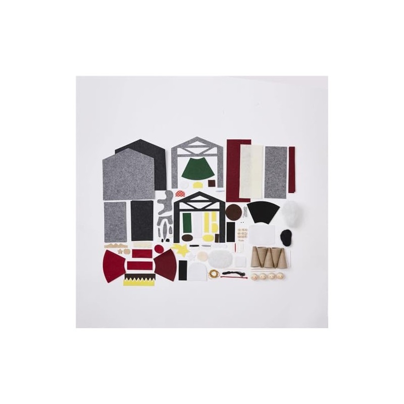 Simply Make Felt Nativity Scene Christmas Kit, Craft Accessories, Ideal