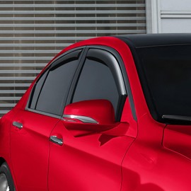 Voron Glass in-Channel Extra Durable Rain Guards for Honda Accord 2013-2017 Sedan, Window Deflectors, Vent Window Visors, 4 Pieces - 200649