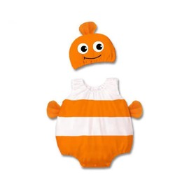 Costume Bay Baby Rompers Onesie One-Piece Bodysuit Cosplay Birthday Party for Boys Girls Outfit (Clown Fish, 95)