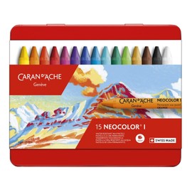 Neocolor I Oil Pastels Thickness 8 mm Length 10 cm Assorted Colours Pack of 15