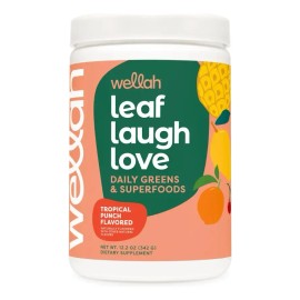 Wellah Supergreens Polvo Nutricional 30 Serv Tropical Punch 342g                                                                                      