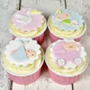 FMM Adorable Baby Icing Cutter Fondant Stork Pushchair Baby Shower