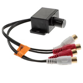 PartyKindom Bass Control for Subwoofer in the Car - Universal Volume Control with RCA Button for Optimal Bass Control and Volume Adjustment Ideal for Mono Amplifiers