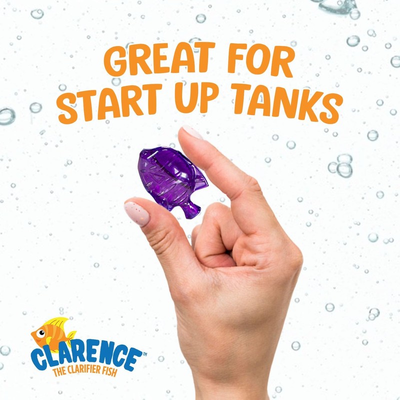 Clarence the Clarifier Fish Aquarium Water Clarifier | Clear Cloudy