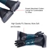 Sand Blasting Cleaning Gloves Rubber 23.6" Heavy Duty Sandblasting Gloves