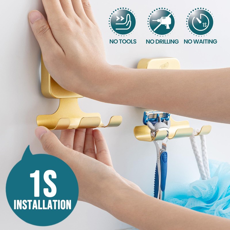 TAILI Shower Razor Holder Suction Cup, Vacuum Hanger Door Hooks