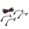 4pcs 12V Car LED Grille Light High Brightness Accessory Fit