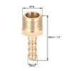 sourcing map Brass Metric Barb Connector Hose Nozzle 6mm x