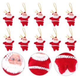 TOPBATHY 2pcs Set 50pcs Santa Claus Decorations Santa Claus Ornaments Mini Santa Claus Pendant Christmas Santa Decorations Nativity Ornaments Mantel Decorations Christmas Tree Decorations