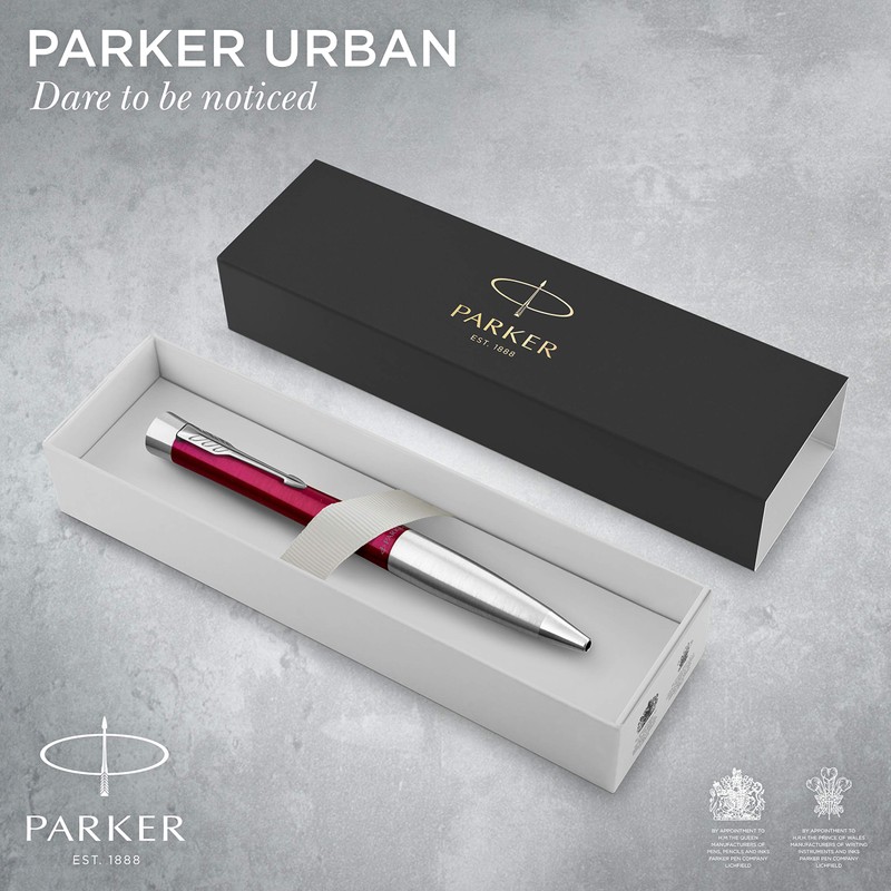 PARKER Urban Twist Ballpoint Pen | Vibrant Magenta with Chrome
