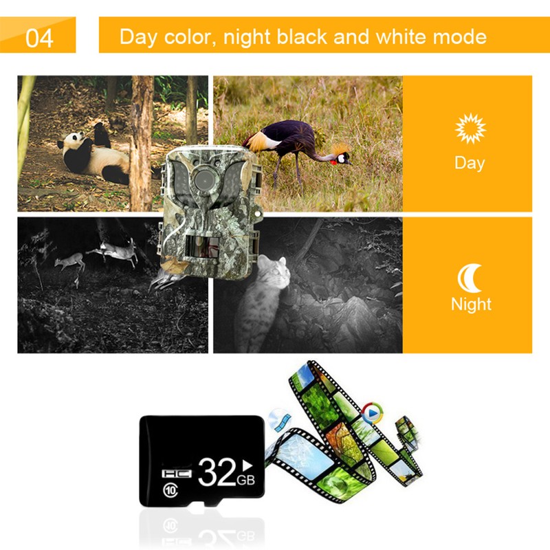 Outdoor Trail Camera IP66 Waterproof Wildlife Hunting Camera Infrared Night