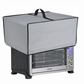 Heavy Duty Dust Cover Water Resistant Compatible With Nuwave Bravo XL Pro 30QT Air Fryer Toaster Oven 20856/TOSHIBA AC25CEW-SS/AC25CEW-BS Convection Toaster Oven (Silver Grey)
