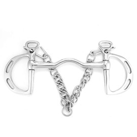 HEEPDD Broca de Kimberwicke de Acero Inoxidable con el Rodillo de Boca de masticación Boca de Puerto de Cadena Baja Puerto(125mm) Brocas con Espiga SDS