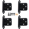 1/2 Inch Overlay Cabinet Door Hinges, Flush Cabinet Hinges, Matte