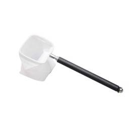 MY MIRONEY Black Stainless Steel Small Fishing Net Fish Shrimp Skimming Net Aquarium Extendable Handle Fine Mesh Shrimp Fishing Net for Fish Tank