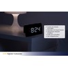 TFA Dostmann ICON 60.2543 Digital Radio-Controlled Alarm Clock, Plastic, Black,