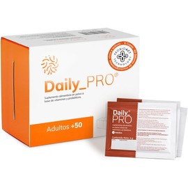 Daily PRO +50 Probióticos para Adultos Mayores 60 Billones De UFC 6 Cepas 30 Sobres