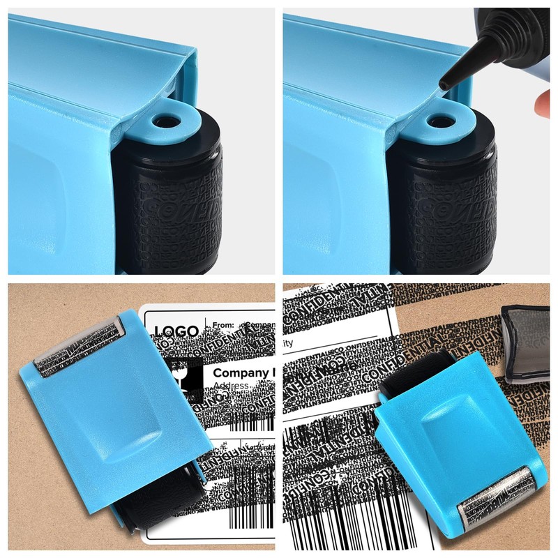 Address Blocker Stamp, Roll Stamp to Protect Against Identity Theft,