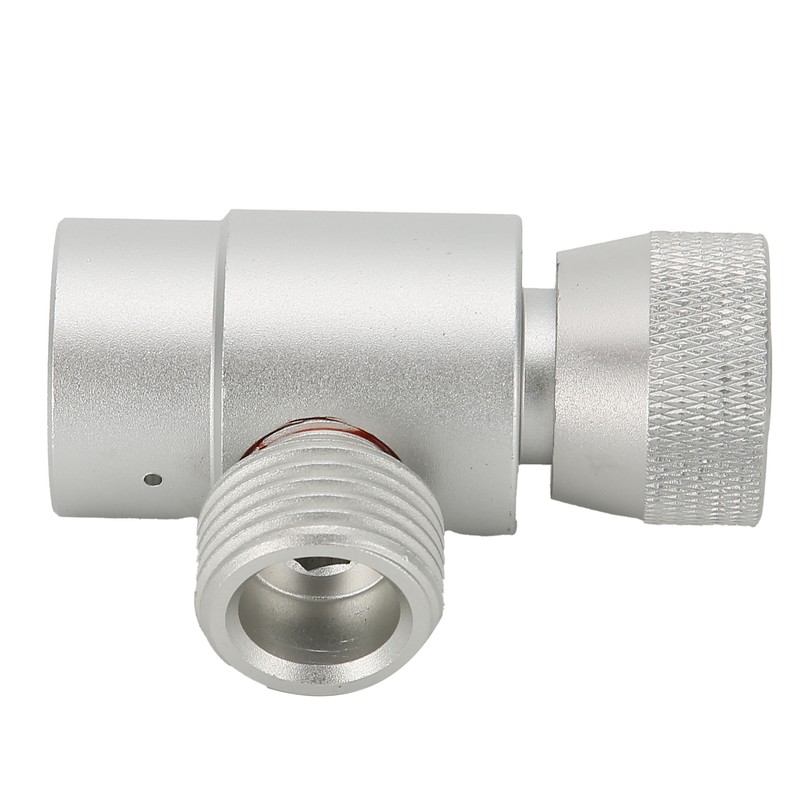 CO2 Refilling Adapter CGA320//TR21-4 Soda Valve Connector ASA Accessories Silver