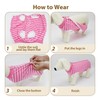 PawSailor Striped Dog Surgery Suit Female Male Dog Recovery Body