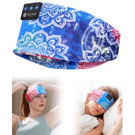 LOVE EYE Sleep Headphones Wireless Headband Headphones Bluetooth 5.4 for Side Sleeper Bluetooth Headband Earphones for Sports for tech Gadgets Gifts