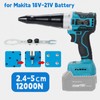 Heimerdinger Brushless Cordless Rivet Gun for Makita 18V Battery, 12000N