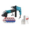 Rotomartillo Y Miniesmeriladora Makita + Broca Y Discos