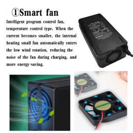 54.6V 3A Adapter Charger Fit for Apollo City, City Pro 2022, City 2023, City 2024 Using 48V Battery