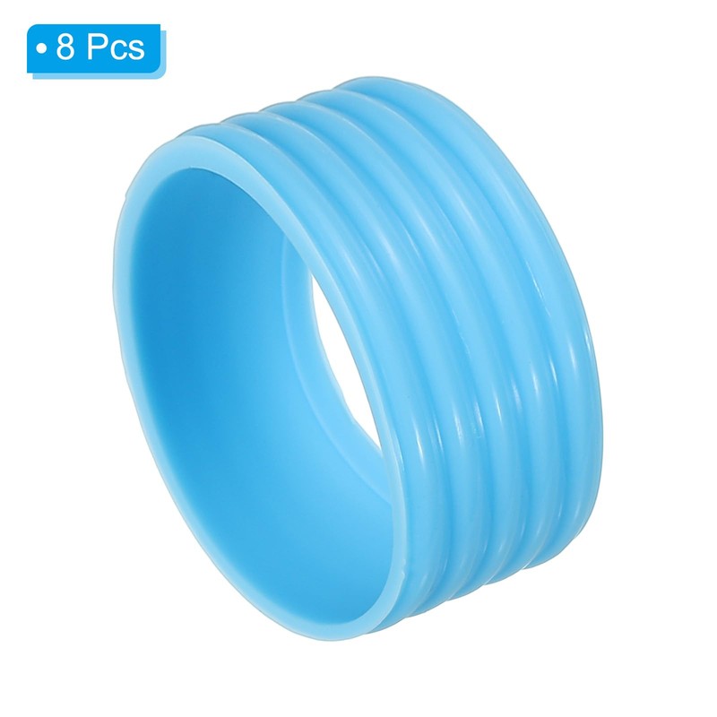 PATIKIL Badminton Racket Handle Grip Ring, 8 Pack Racquet Fix