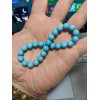 RAYON Baby Blue Turquoise Bead Bracelet Men Women 8mm Stretch