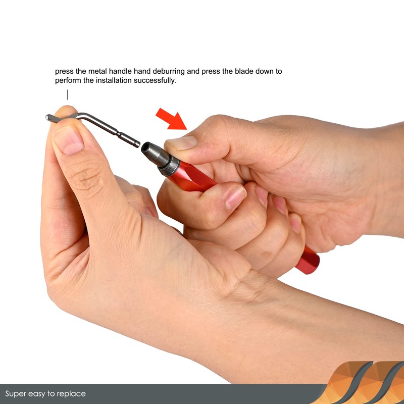 EHDIS Deburring Metal with 10 Blades, Deburring Tool with 360°