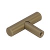 Amerock BP19009BBZ Bar Pulls Cabinet T-Knob, 1-15/16 in (49 mm)