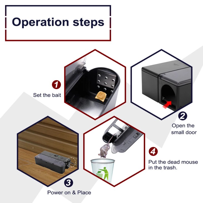 Oozmas Electronic Mouse Trap Mice Killer Pest Victor Control Electric