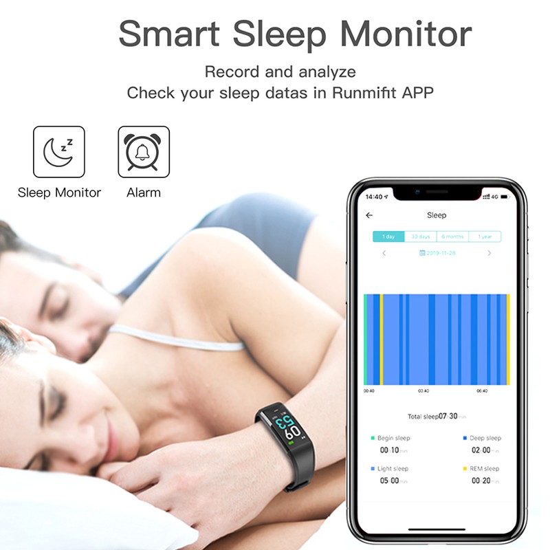 T10 Silicone Watchband Touching Control Smart Bracelet Intelligent Heart Rate