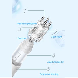 Hair Oil Applicator For Scalp, Scalp Applicator Comb 18ml+3ml Dual Capacity Scalp Applicator Comb with Cleansing Brush For Scalp Care (White)