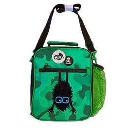 Tinc Kids Insulated Lunch Bag for Boys & Girls With Adjustable Strap & Bottle Holder | Water Resistant Leakproof Cooler Bag for School or Home - Hugga, Camo Green