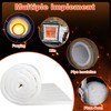 Ceramic Fiber Blanket, Fireproof Insulation Baffle, Rated to 2400F, Size