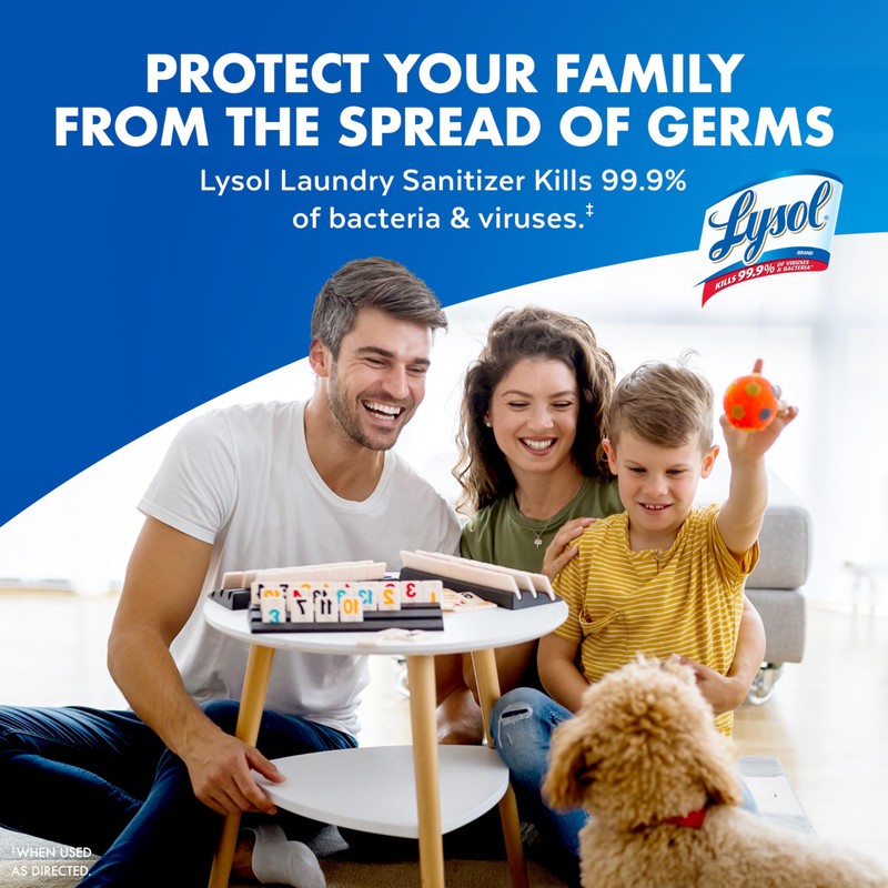 Lysol Laundry Sanitizer Additive, Free & Clear, Free from Fragrance