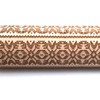 Snowflake Fair Isle Pattern Wooden Embossing Rolling Pin Engraved Fondant