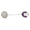 Tea Infuser Artificial Crystal Stone Tea Strainer Stainless Steel Diffuser