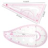 Evenwils Sewing Ruler Tool Set (4 Pcs) - Metric Ruler