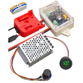 Power Wheel Adapter Kit Fit for Milwaukee M18 18V Battery with Voltage Regulator Fuse and Wire Terminals, Upgrade Battery Adapter Conversion Connector Suit for DIY Rc Truck, Robotics and Rc Car Toys