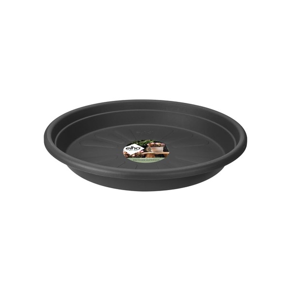 elho Universal Saucer Round 27 - Saucer for Indoor, Outdoor & Accessoiries - Ø 27.0 x H 3.8 cm - Black/Anthracite