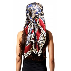 vabovin Womens Hair Scarf Silk Like Satin Head Scarf Hair Wrapping Sleeping at Night 35 Inch