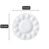 echomerx 10" White Ceramic Deviled Egg Serving Platters - 2