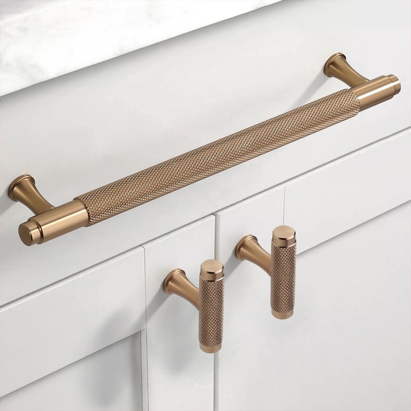 Asidrama 10 Pack 10 Inch(256mm) Champagne Bronze Kitchen Cabinet Handles,