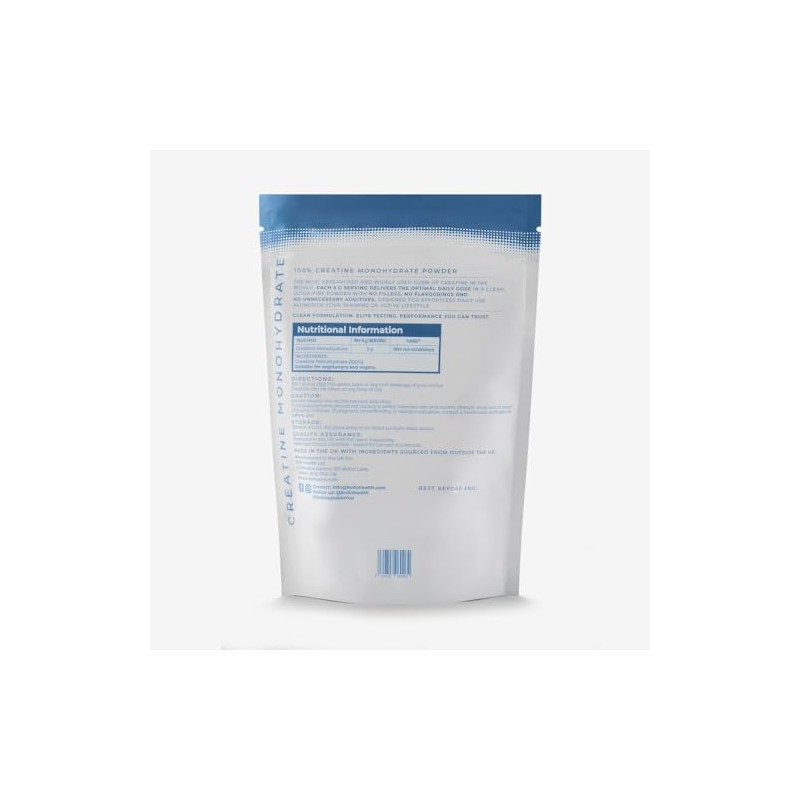 Kollo Creatine Monohydrate Powder-Pure Creatine Monohydrate Powder for Strength &